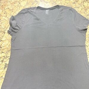 Old Navy Black Fitted V-Neck Tee